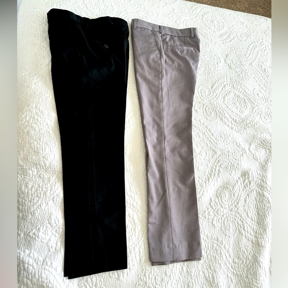 2 dress pans for boys size 10